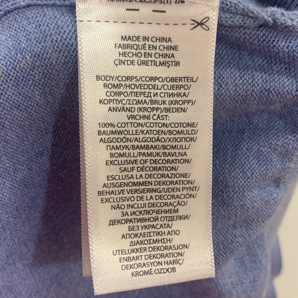 Ralph Lauren Mens V neck Sweater Light Blue Size XL - Picture 6 of 7